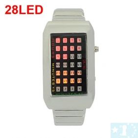 Grossiste, fournisseur et fabricant lw19/montre led avec bracelet en acier argente