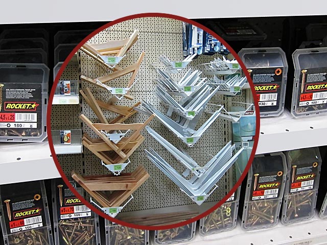 Palettes quincaillerie