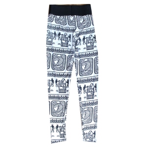 Leggins imprimés hieroglyphes