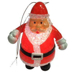 Décoration lumineuse à suspendre à l’effigie de père Noël