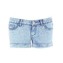 Short jeans délavé pour femme