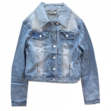 Gilet en jeans délavé