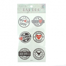 Tatouage autocollant I Love You