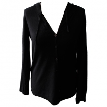 Gilet à capuche avec boutonnage