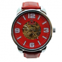 Montre bracelet avec cadran transparent