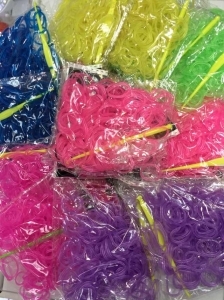 Élastiques fluorescents à tisser