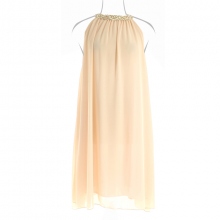 Robe loose avec col et dos décorés