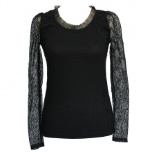 Pull fashion avec dentelle
