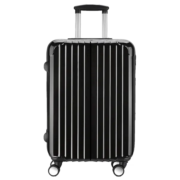 Valise taille Cabine 57cm - PC Ultra légère - 4 roues 20172 - Noir