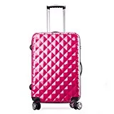 Valise Taille Cabine rigide rose foncé ultra leger PC 4 roues PARTY PRINCE