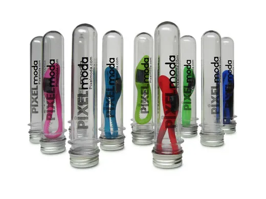 Sports slicone montre digitale avec le tube