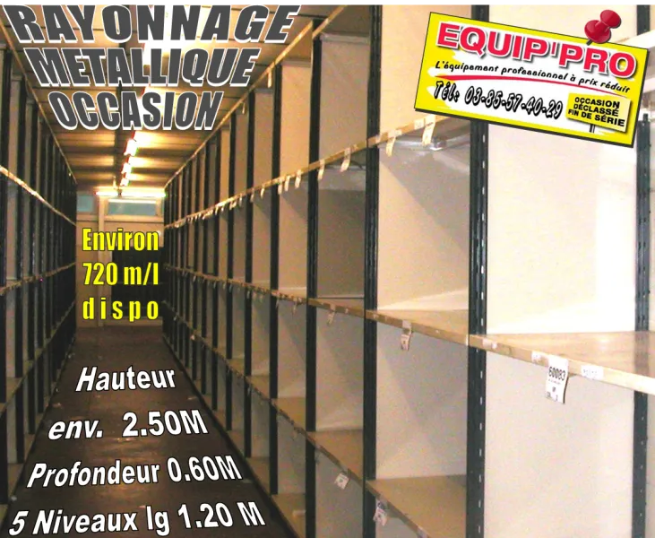 Rayonnage métallique occasion