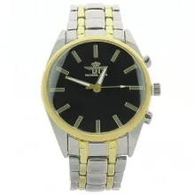Montre métal homme index en bâtonnet