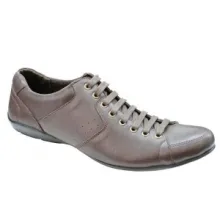 Baskets en cuir homme avec laçage à 8 œillets