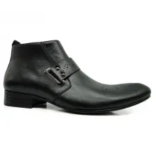 Bottines homme avec motif perforé