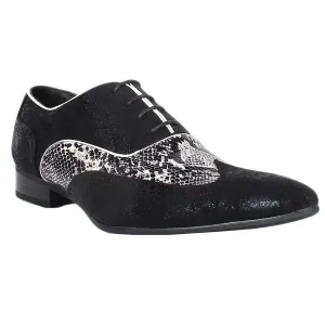Chaussures de ville bicolores reptiles pour homme