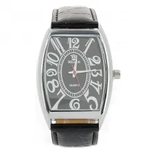 Montre-bracelet avec cadran rectangulaire et mouvement quartz