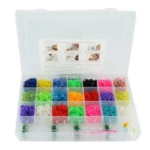 Kit d’élastiques multicolores à tisser