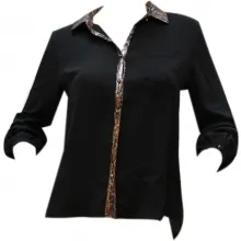Chemise femme avec empiècement serpent
