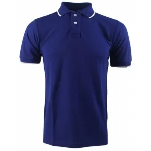 Polo uni bleu royal pour homme