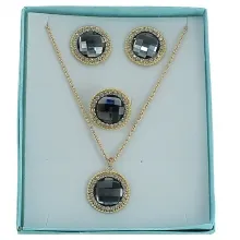Coffret cadeau parure dorée pour femme