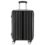 Valise taille Cabine 57cm - PC Ultra légère - 4 roues 20172 - Noir