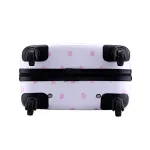 Valise Taille Cabine rigide blanc enfant ultra leger brillant ABS+PC 4 roues PARTY PRINCE
