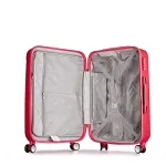Valise Taille Cabine rigide  rose foncé ultra leger 4 roues multicouleurs PARTY PRINCE