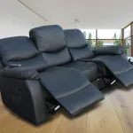 Ensemble 3+2 de fauteuils de massage "Vibroluxe" ECO-8200 noir ECO-DE®