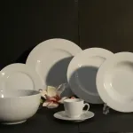 Assiette porcelaine blanche 