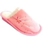 Pantoufles pour femme avec motif fleur