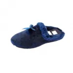 Chaussons fourrés ornés de nœud en satin