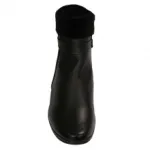 Bottines noires avec fourrures