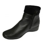 Bottines noires avec fourrures