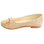 Ballerines fille pailletées avec nœud dessus