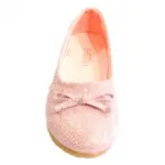 Ballerines fille pailletées avec nœud dessus