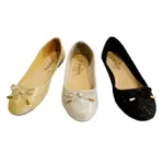 Ballerine façon reptile avec nœud décoratif dessus