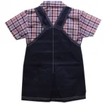 Magnifique ensemble salopette et chemise avec casquette pour bébé garçon