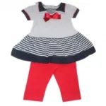Ensemble style marin deux pièces pour bébé fille