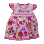 Ensemble robe brodée et bandeau pour bébé fille