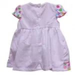 Ensemble robe avec motif brodé sur la poitrine et bandeau pour bébé fille