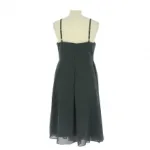 Robe de soirée cache-cœur drapé avec ceinture à strass