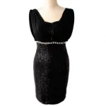 Robe de soirée pailletée très chic