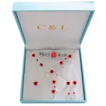 Coffret cadeau décoré de fleurs pour femme