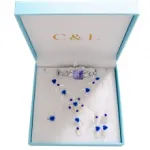 Coffret cadeau décoré de fleurs pour femme