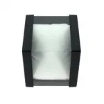 Boîte à bijoux transparente avec coussinet