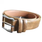 Ceinture reptile en cuir