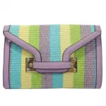 Pochette enveloppe multicolore tissée