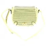 Sac à bandoulière tendance avec fermoir tourniquet doré