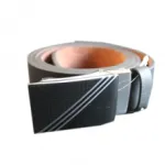 Ceinture en cuir avec boucle rectangulaire